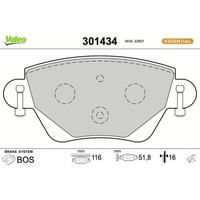 1X Bremsbelagsatz, Scheibenbremse Valeo 301434 Passend FüR Ford Jaguar