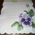 Carol Wilson Fine Arts Embossed Magnetic Refrigerator Notepad + Magnet: Pansies — photo 3