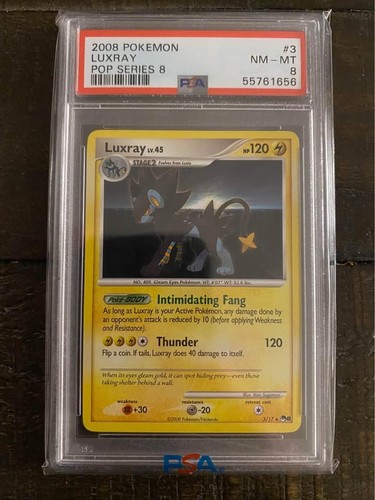 Luxray graded PSA 8 for sale on eBay