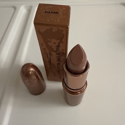 MAC Bronzing Collection Lustre Lipstick Shade A LA PLAGE Full Size .1oz / 3g