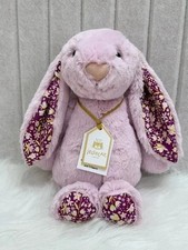 NWT Jellycat Gold Label Purple Rabbit with Dust Bag Height 31cm USA