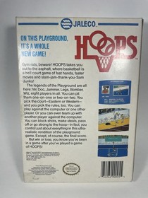 Hoops - Nintendo NES Video Game 1991 - With Box + Manual