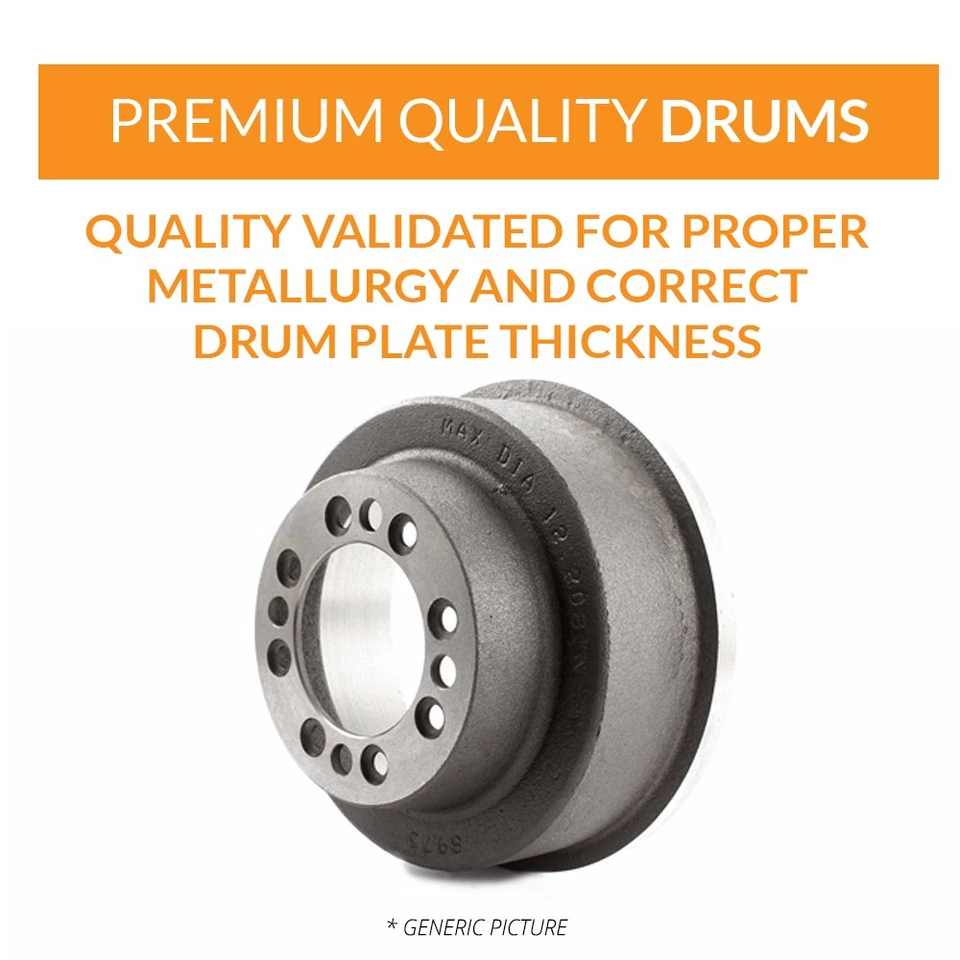 Rear Brake Drum Shoe & Spring Kit For 95-97 GMC Yukon RWD With 11" Diameter - Image 4 of 4