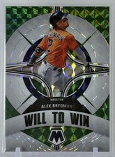 Alex Bregman 2022 Panini Mosaic #WW-7 Will To Win Green Mosaic Prizm +Base MLB
