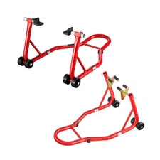 VEVOR Motorcycle Stand Lift, 850lbs Capacity Front Rear Combo Stand Lift, Front 