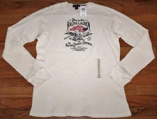 NWT Boys Polo Ralph Lauren L/S Waffle Knit Thermal Shirt American Flag Eagle *E6