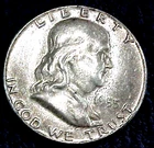 1955 FRANKLIN HALF DOLLAR ............MIN. BID .01 & NO RESERVE!