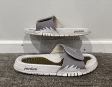 Jordan Hydro 5 Slide Grey White Size 9 - 555501-100
