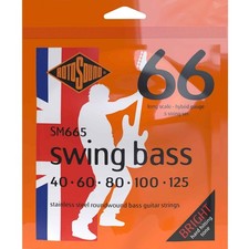 Rotosound SM665 Swing Bass 66 Stainless Steel 5 String Bass Guitar Strings 4...