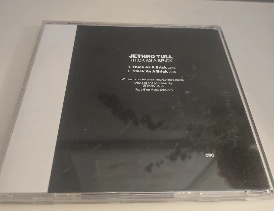 Jethro Tull Thick As A Brick CD 1985 Chrysalis Clean Disc Pre-owned Foto 3 de 3