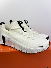 Nike Free Metcon 6 Women's Size 10 White/Black-Metallic Silver HQ3510-100
