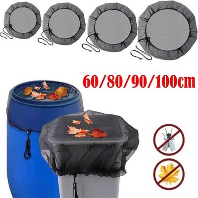 60/80/90/100cm Outdoor Mesh Cover Netting for Rain Barrels Water Collection Buck