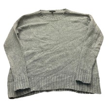 J. Crew Mens Gray Wool Crewneck Knit Sweater Size Medium Casual