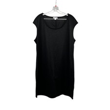 Nine West Womens Black Sheath Dress Cap Sleeve Size XL