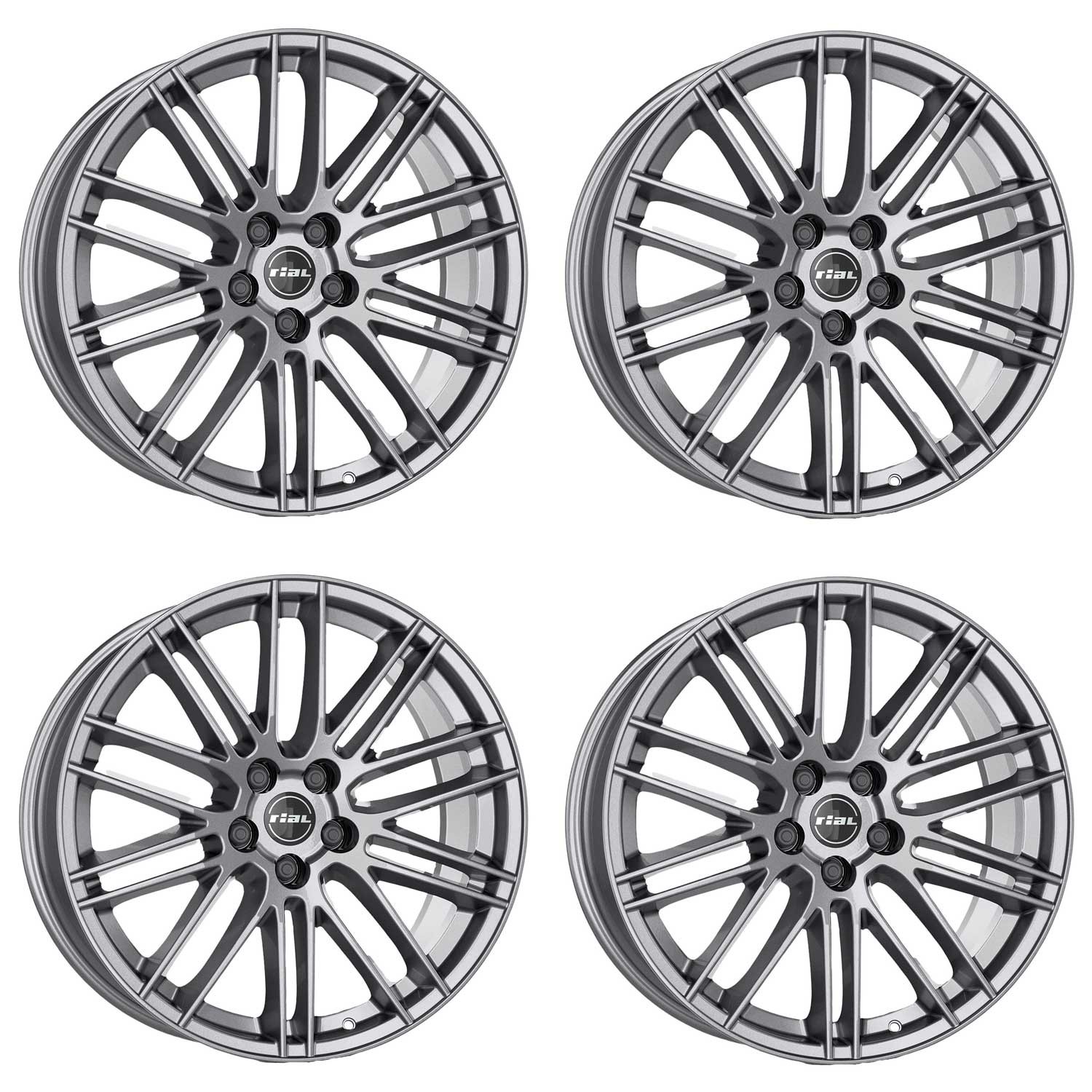 4 Rial Kibo wheels 8.0Jx18 ET48 5x112 GRA for FORD Galaxy