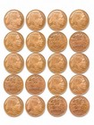 20 • 1 AVDP oz .999 Copper Rounds • Buffalo Nickel Design BU — photo 1