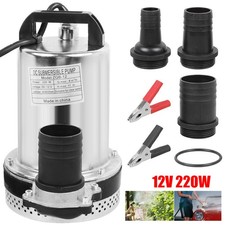 12V DC Submersible Pump Dirty Water Pump Garden Pump Well Pump Stainless Steel