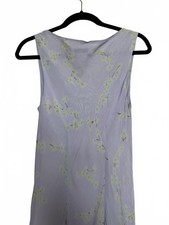 Light Blue Floral Sleeveless Maxi Dress