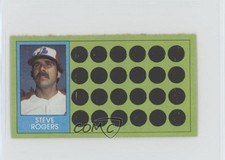 1981 Topps Baseball Scratch-Off Separated Steve Rogers (Baseball Hat Offer!) 1z6