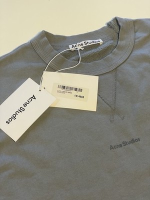 Acne Studios Stamp Logo Nature Series Sweater Pullover grau Small