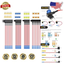 24pc Fuse Tap Holder Set: Mini, Micro2, Low Profile & Standard