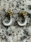 TIFFANY & CO ATLAS EARRINGS 18K GOLD 925 SILVER CLIP ON HUGGIE EARRINGS — photo 4