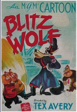 Blitz wolf Tex Avery cult movie cartoon poster print 