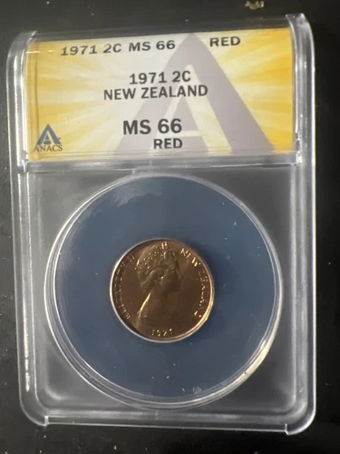 1971 NEW ZEALAND 2 CENTS NGC MS66 RD PQ MAC SOLO FINEST GRADED SPOTLESS .