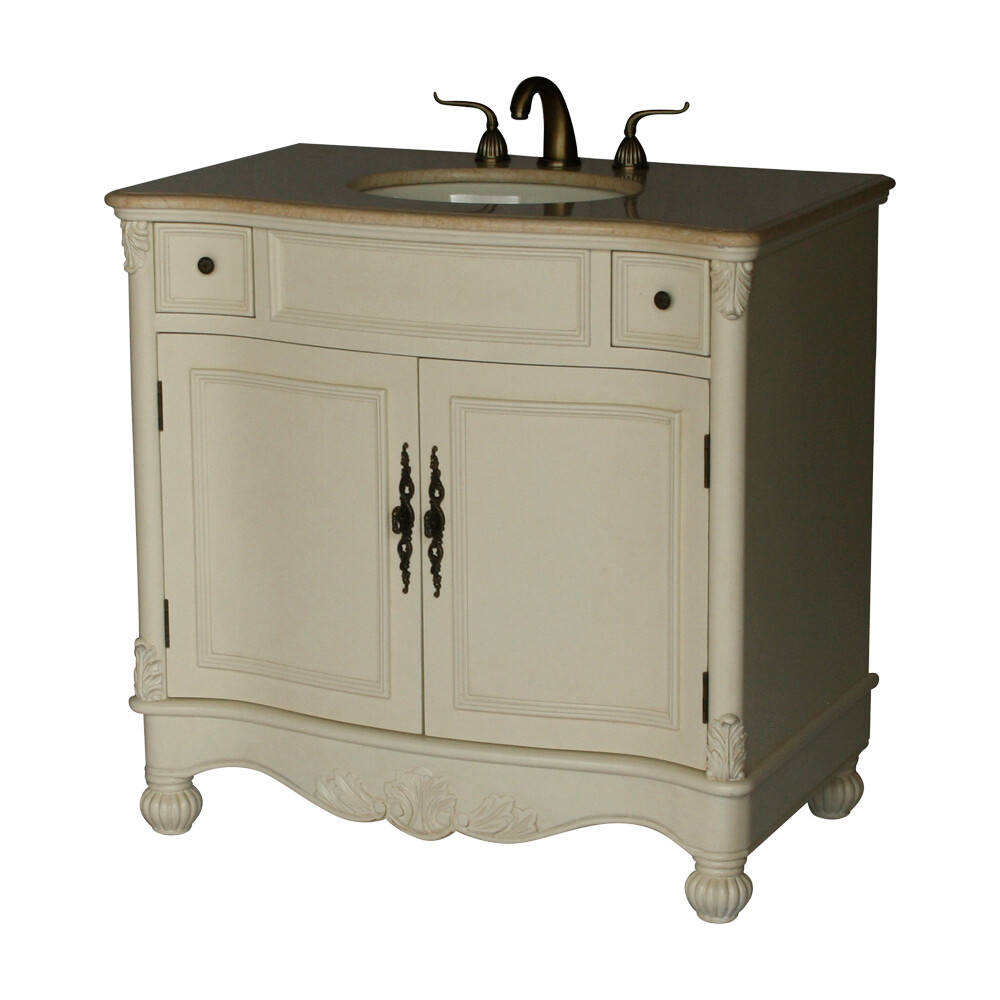 【初版美品】vanity 36-Inch Antique Style Single Sink Bathroom Vanity Model 2615-261BE