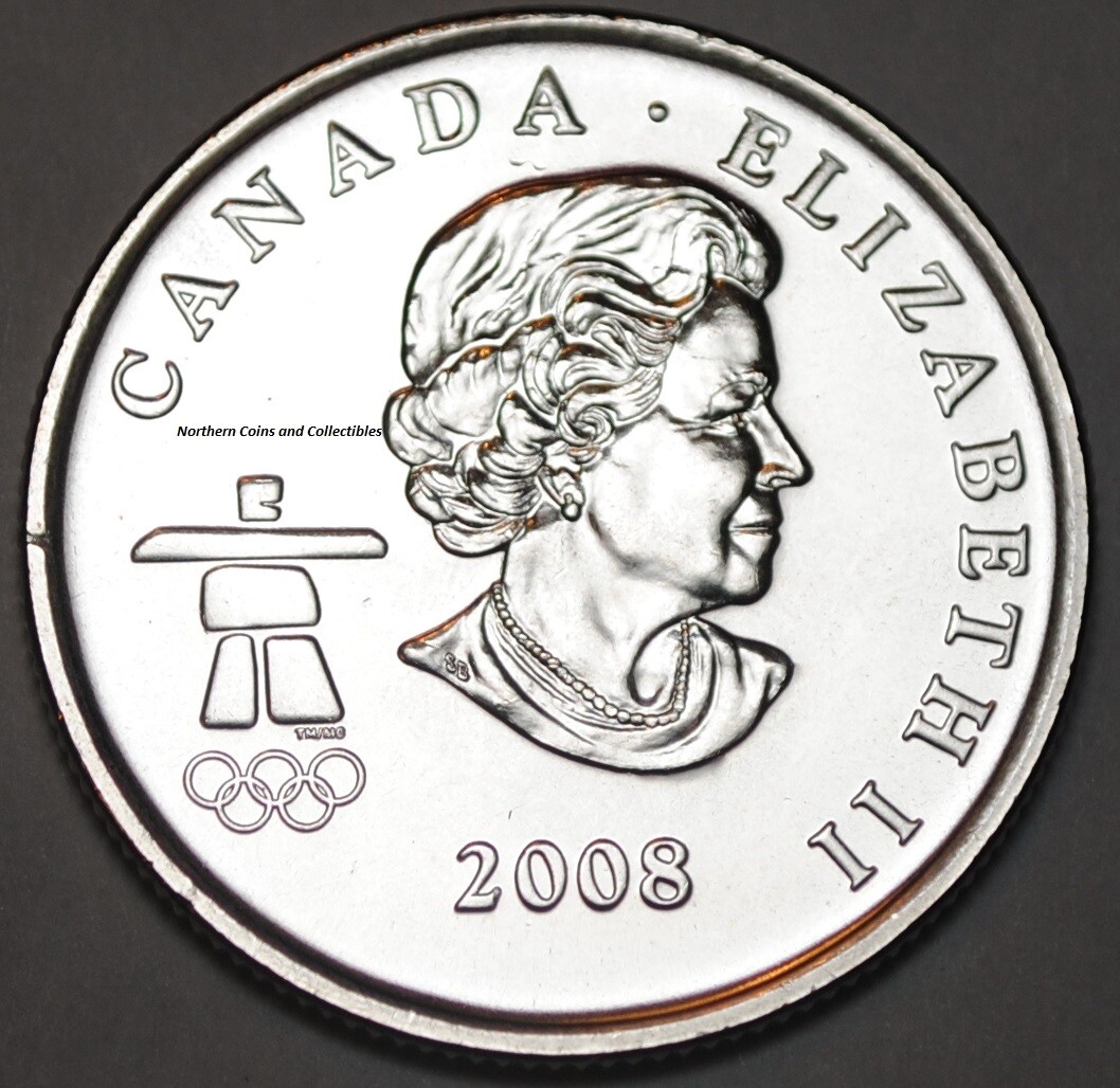 Canada 2008 25 cents Snowboarding UNC - BU Canadian Olympic