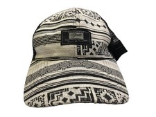 Beautiful Giant Black and White Adjustable Snap-Back Baseball Cap EUC