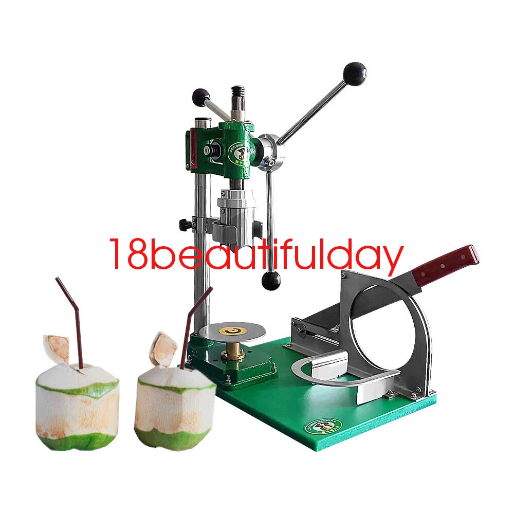 Commercial Coconut Opener Machine Manual Three handle Green Young Coconut peeler