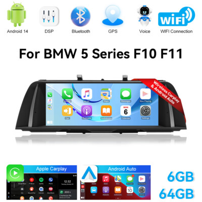 12.3'' Multimedia 64GB Car Stereo Carplay GPS Navi Für BMW 5 Series F10 F11 NBT