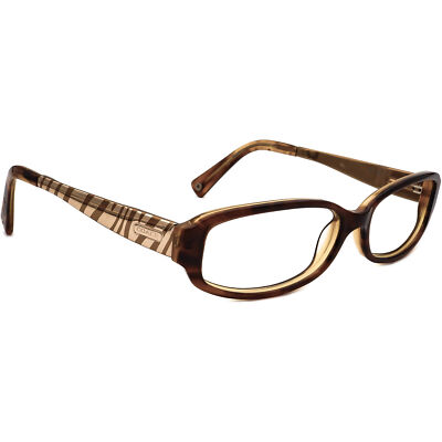 Coach Eyeglasses Frames ONLY 2001 020 Italy 50-19-145 BUH brown full rim Coach eyeglasses frames only - Gem main image 4