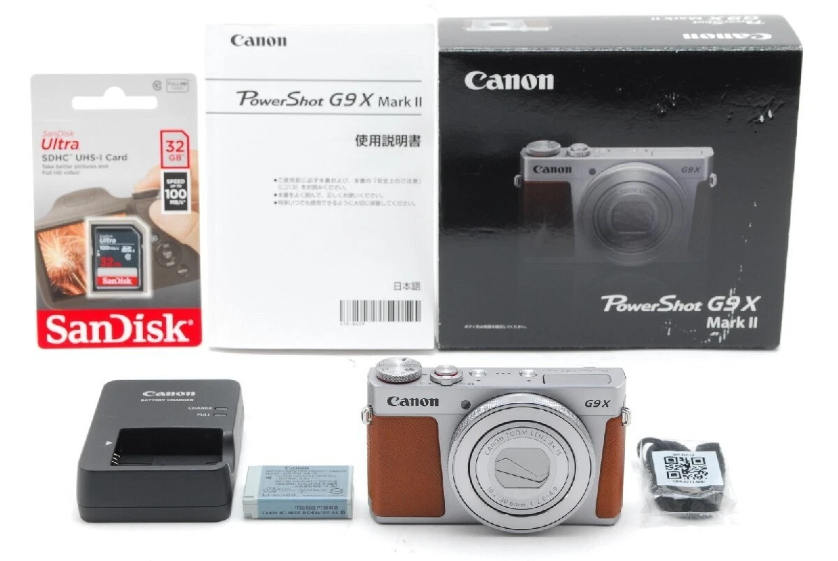 Canon PowerShot G9X Mark II 1-4.9x Digital Zoom Digital Cameras