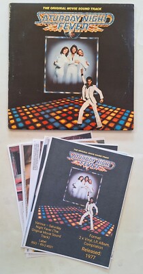 Saturday Night Fever Soundtrack RS-2-4001 1977 DOUBLE Record Set W