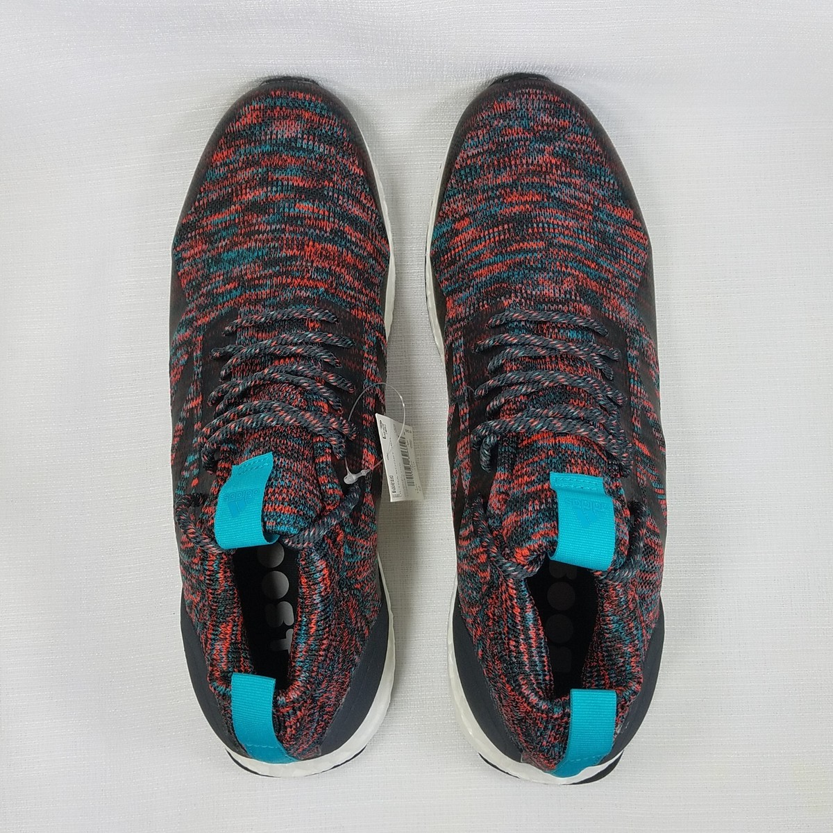 ADIDAS UltraBoost Primeknit Mid Sz 9.5 Dark Grey/Hi Res Aqua/Multi G26843 adidas UltraBoost Mid Grey for Sale | Authenticity  main image 2