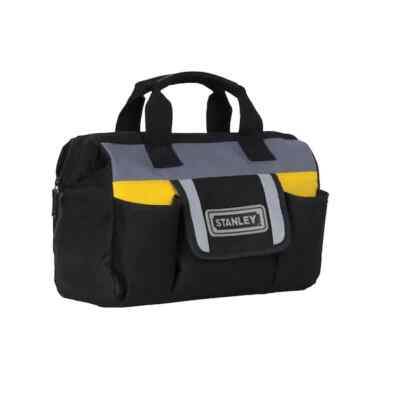 Stanley Tool Bag Jobsite Storage Soft Sided Adjustable Strap Zippered Top 12 In