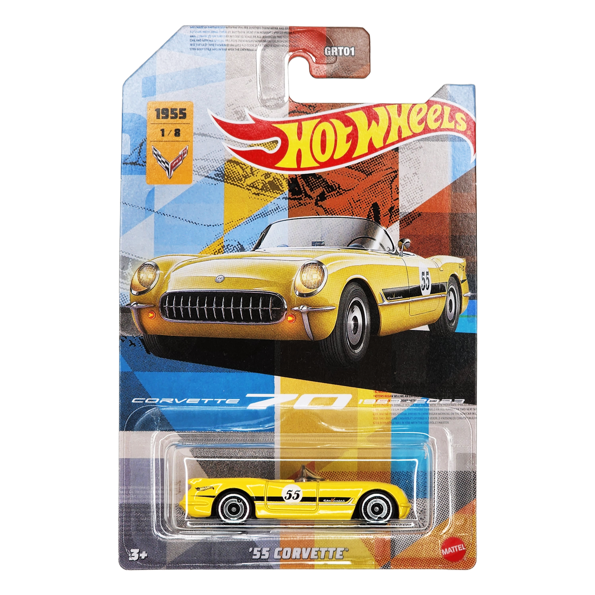 HOT WHEELS '55 Corvette 70 Series 70th Anniversary Walmart Chevy