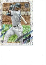 2021 Topps Factory Foilboard Eddy Alvarez RC #116/310 #326 Miami Marlins