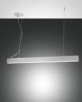 Fabas Luce Led Pendelleuchte Next 2000X46Mm 28+30W Warmweiß Weiß Dimmbar, Made