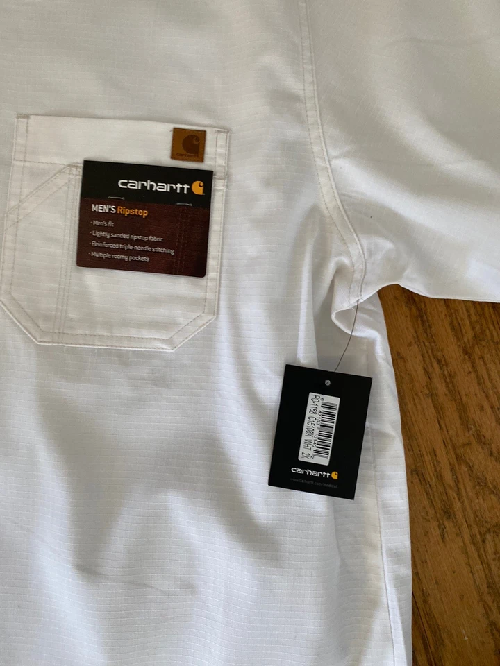 Carhartt Mens Scrubs Ripstop Utility Top White Sz 2XL shirt  NWT - Image 3 of 4