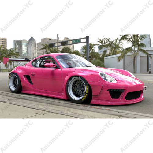 FRP pd rb v2 Estilo BodyKit (parachoques, guardabarros, ala) Para 05-08 Porsche Cayman 987.1 - Imagen 10 de 12