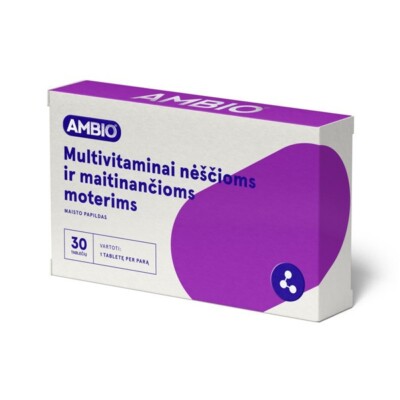 Ambio Multivamins für Schwanger Und Stillen Muttern Damen 30 Tabletten Ergänzung