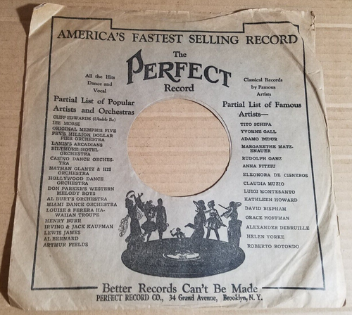 2 - 10" Perfect Paper Sleeves 1920s VG to G+ ish, see photos + description - Picture 5 of 9