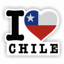 Aufkleber LOVE CHILE Sticker f&uuml;r Auto diverse Gr&ouml;&szlig;en FanShirts4u