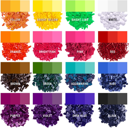 Candle Dyes for Soy Candle Making - Wax Сolor Dye Color Chips for Soy Wax - 16 P
