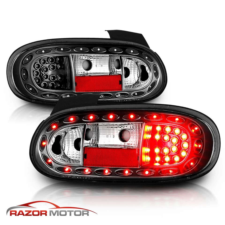 1999-2005 For Mazda Miata MX-5 Black LED Brake Tail Lights Set - Image 2 of 4