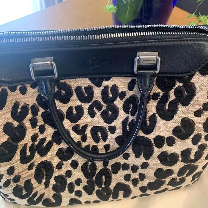 louis vuitton animal print purse