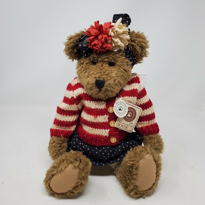 Boyds Bears Gloria Bearsvelt Retired TJ s Best Dressed 912631 Stars Stripes 